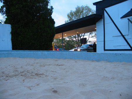 Getty 4 Drive-In Theatre - Sandbox From Water Winter Wonderland (newer photo)